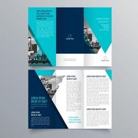 modèle de brochure à trois volets design géométrique minimaliste pour les entreprises et les entreprises. modèle de vecteur de brochure de concept créatif.