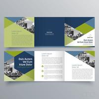 modèle de brochure à trois volets design géométrique minimaliste pour les entreprises et les entreprises. modèle de vecteur de brochure de concept créatif.