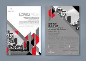 fond de conception de formes géométriques minimales pour l'affiche de dépliant de brochure de couverture de livre de rapport annuel d'entreprise