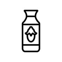 illustration vectorielle de l'icône de la bouteille de sirop de jojoba vecteur