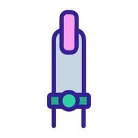 vecteur d'icône de mariage en anneau. illustration de symbole de contour isolé