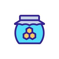 vecteur d'icône de miel. illustration de symbole de contour isolé