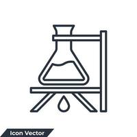 illustration vectorielle de biochimie icône logo. modèle de symbole de chimie pour la collection de conception graphique et web vecteur