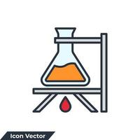 illustration vectorielle de biochimie icône logo. modèle de symbole de chimie pour la collection de conception graphique et web vecteur