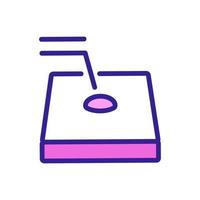 vecteur d'icône d'analyse de cellules sanguines. illustration de symbole de contour isolé