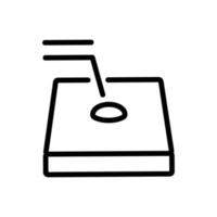 vecteur d'icône d'analyse de cellules sanguines. illustration de symbole de contour isolé