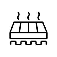 illustration vectorielle de l'icône de l'outil de sol chaud domestique vecteur