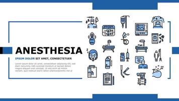 vecteur d'en-tête d'atterrissage d'outil d'anesthésiste