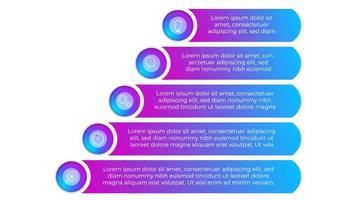 étape infographie illustration vectorielle, vecteur d'objet infographie créative.