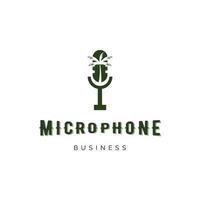 cocotier microphone icône logo design inspiration vecteur