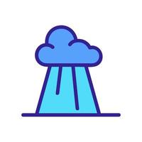 nuage d'orage avec illustration vectorielle d'icône de pluie vecteur