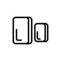 une barre de vecteur d'icône d'or. illustration de symbole de contour isolé
