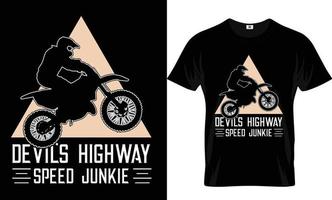 conception de t-shirt de moto vecteur