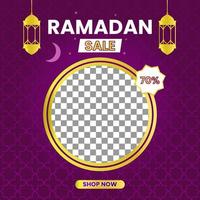 modèle de médias sociaux 2, vecteur de modèle de vente ramadan eid mubarak