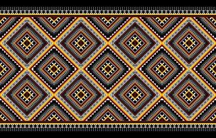 motif ethnique sans couture tribal traditionnel. style aztèque. conception pour le fond, l'illustration, le papier peint, le tissu, la texture, le batik, le tapis, l'habillement, la broderie vecteur