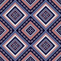 motif ethnique abstrait géométrique sans soudure. style tribal traditionnel. conception pour le fond, l'illustration, la texture, le tissu, le batik, le papier peint, le tapis, les vêtements, la broderie. vecteur