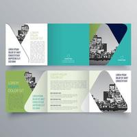 modèle de brochure à trois volets design géométrique minimaliste pour les entreprises et les entreprises. modèle de vecteur de brochure de concept créatif.