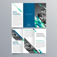 modèle de brochure à trois volets design géométrique minimaliste pour les entreprises et les entreprises. modèle de vecteur de brochure de concept créatif.