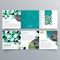 modèle de brochure à trois volets design géométrique minimaliste pour les entreprises et les entreprises. modèle de vecteur de brochure de concept créatif.