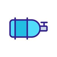 vecteur d'icône de gaz butane. illustration de symbole de contour isolé