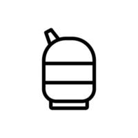 vecteur d'icône de gaz. illustration de symbole de contour isolé