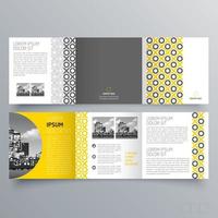 modèle de brochure à trois volets design géométrique minimaliste pour les entreprises et les entreprises. modèle de vecteur de brochure de concept créatif.