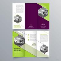 modèle de brochure à trois volets design géométrique minimaliste pour les entreprises et les entreprises. modèle de vecteur de brochure de concept créatif.