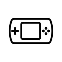 vecteur d'icône de manette de jeu. illustration de symbole de contour isolé