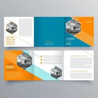 modèle de brochure à trois volets design géométrique minimaliste pour les entreprises et les entreprises. modèle de vecteur de brochure de concept créatif.