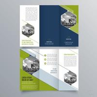 modèle de brochure à trois volets design géométrique minimaliste pour les entreprises et les entreprises. modèle de vecteur de brochure de concept créatif.