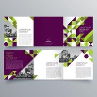 modèle de brochure à trois volets design géométrique minimaliste pour les entreprises et les entreprises. modèle de vecteur de brochure de concept créatif.