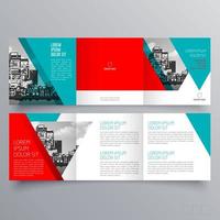 modèle de brochure à trois volets design géométrique minimaliste pour les entreprises et les entreprises. modèle de vecteur de brochure de concept créatif.