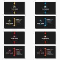 conception de carte de visite professionnelle unique et créative vecteur