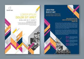fond géométrique minimal abstrait pour l'affiche de dépliant de brochure de couverture de livre de rapport annuel d'entreprise vecteur