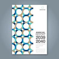 fond de cercle géométrique minimal abstrait pour l'affiche de dépliant de brochure de couverture de livre de rapport annuel d'entreprise vecteur