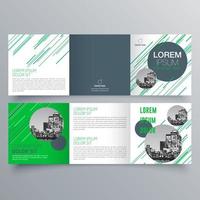 modèle de brochure à trois volets design géométrique minimaliste pour les entreprises et les entreprises. modèle de vecteur de brochure de concept créatif.