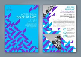 fond de conception de formes géométriques minimales pour l'affiche de dépliant de brochure de couverture de livre de rapport annuel d'entreprise vecteur