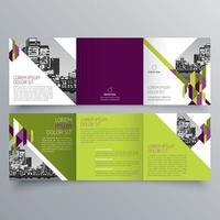 modèle de brochure à trois volets design géométrique minimaliste pour les entreprises et les entreprises. modèle de vecteur de brochure de concept créatif.