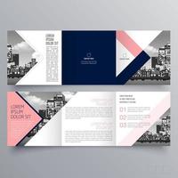 modèle de brochure à trois volets design géométrique minimaliste pour les entreprises et les entreprises. modèle de vecteur de brochure de concept créatif.