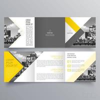 modèle de brochure à trois volets design géométrique minimaliste pour les entreprises et les entreprises. modèle de vecteur de brochure de concept créatif.