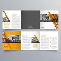 modèle de brochure à trois volets design géométrique minimaliste pour les entreprises et les entreprises. modèle de vecteur de brochure de concept créatif.