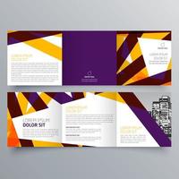 modèle de brochure à trois volets design géométrique minimaliste pour les entreprises et les entreprises. modèle de vecteur de brochure de concept créatif.