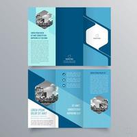 modèle de brochure à trois volets design géométrique minimaliste pour les entreprises et les entreprises. modèle de vecteur de brochure de concept créatif.