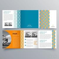 modèle de brochure à trois volets design géométrique minimaliste pour les entreprises et les entreprises. modèle de vecteur de brochure de concept créatif.