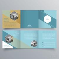 modèle de brochure à trois volets design géométrique minimaliste pour les entreprises et les entreprises. modèle de vecteur de brochure de concept créatif.