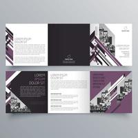 modèle de brochure à trois volets design géométrique minimaliste pour les entreprises et les entreprises. modèle de vecteur de brochure de concept créatif.