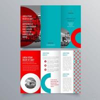 modèle de brochure à trois volets design géométrique minimaliste pour les entreprises et les entreprises. modèle de vecteur de brochure de concept créatif.