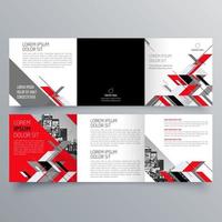 modèle de brochure à trois volets design géométrique minimaliste pour les entreprises et les entreprises. modèle de vecteur de brochure de concept créatif.