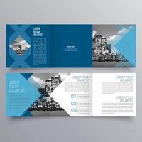 modèle de brochure à trois volets design géométrique minimaliste pour les entreprises et les entreprises. modèle de vecteur de brochure de concept créatif.