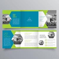 modèle de brochure à trois volets design géométrique minimaliste pour les entreprises et les entreprises. modèle de vecteur de brochure de concept créatif.